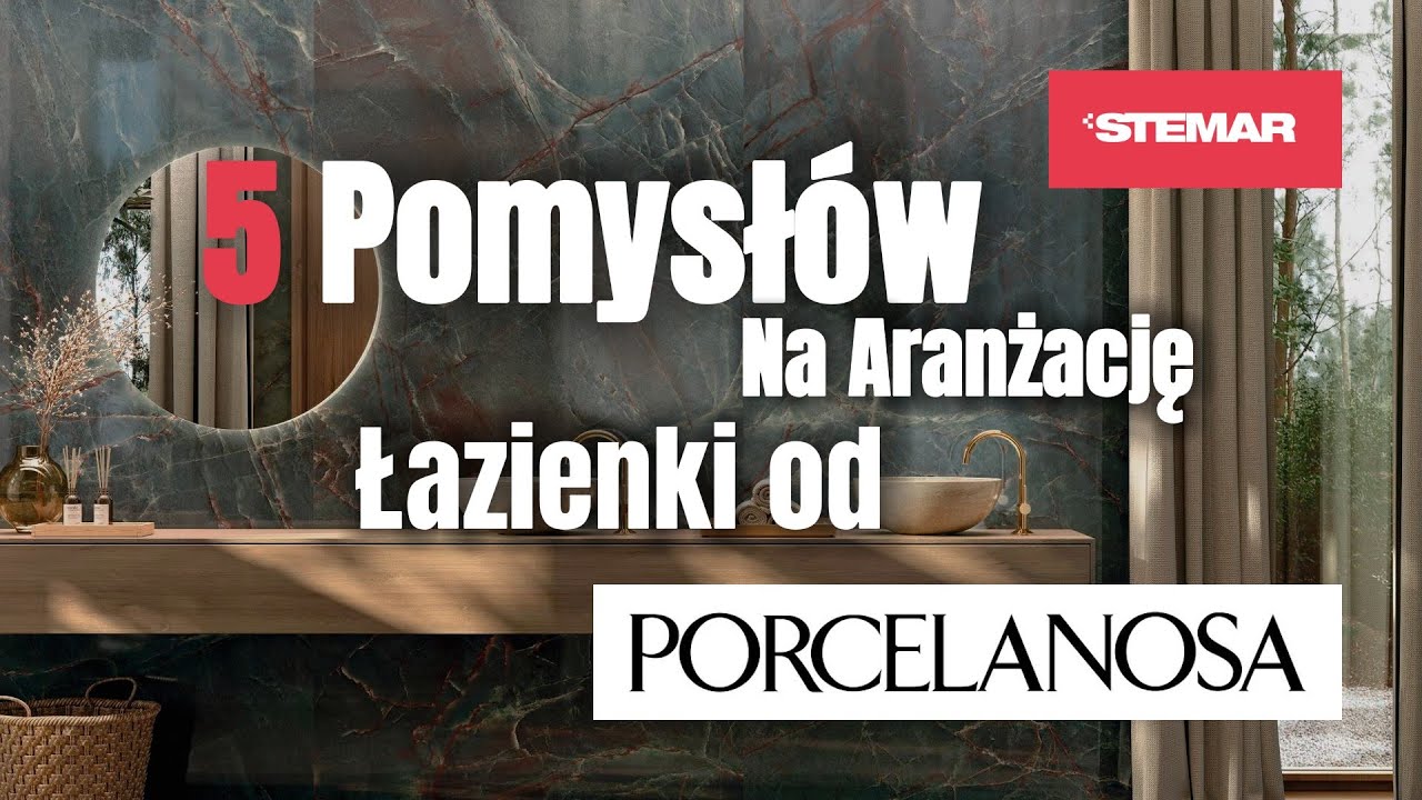 Nowoczesne aranżacje łazienek z płytkami Porcelanosa | Inspiracje 2025 | Stemar.pl