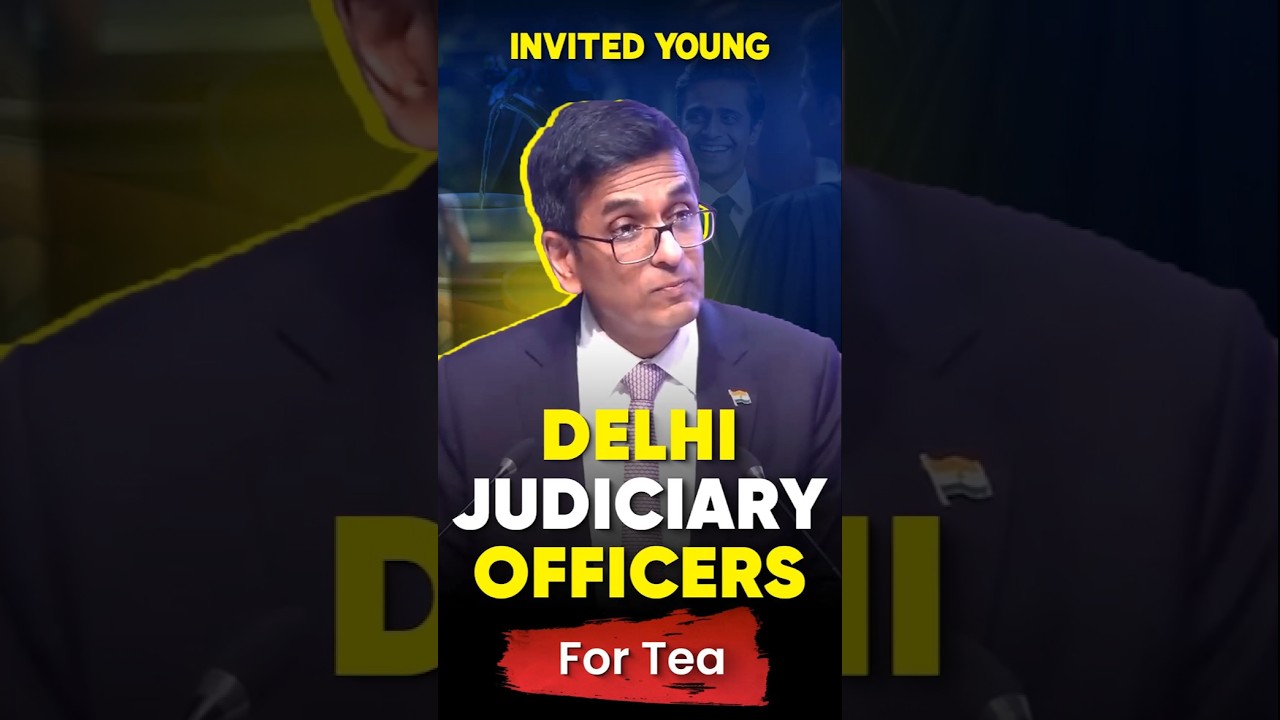 CJI DY Chandrachud invited young Delhi Judiciary officers for tea.