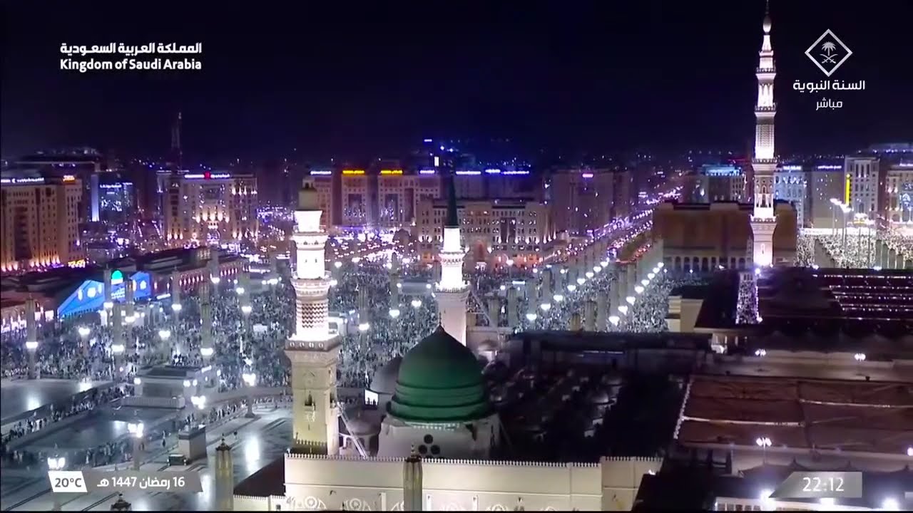 Peaceful Taraweeh in Madina | 17th Ramadan Night | Masjid an-Nabawi | صلاة التراويح