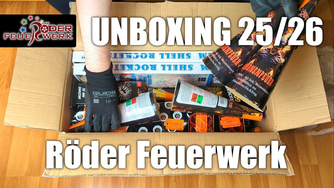 RÖDER FEUERWERK UNBOXING | SILVESTER 2025/26