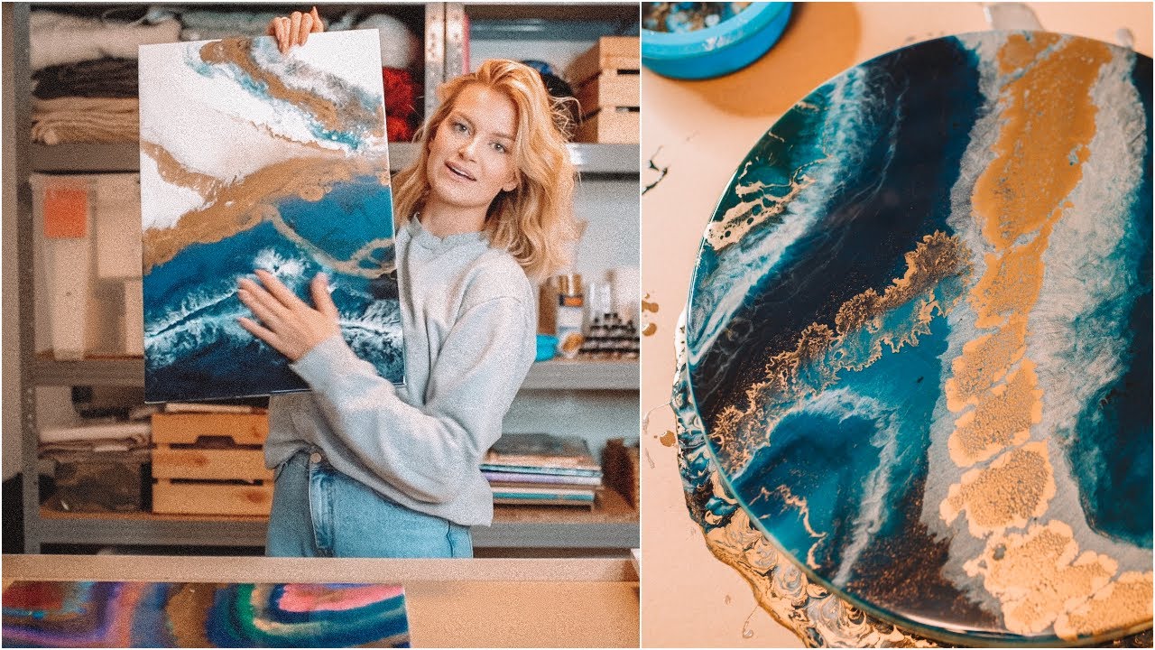 Resin Art Tutorial #ArtAttackmitLeonie 🖌