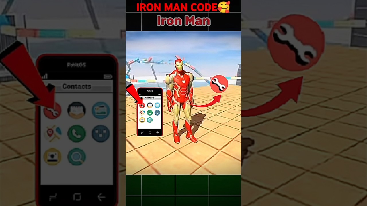 🥰New Iron Man Cheat Code In Indian Bike Driving 3D || #shorts #indianbikesdriving3d #secretcheatcode