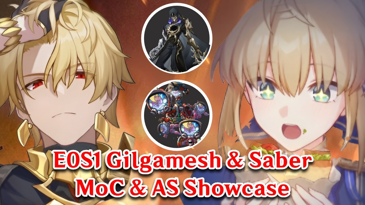GILGAMESH DAMAGE IS INSANE! E0S1 Saber & Gilgamesh MoC & AS Showcase | Honkai Star Rail 4.4