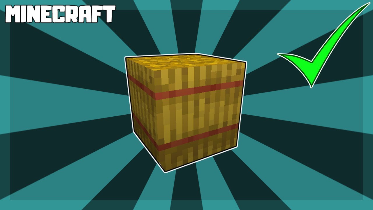 MINECRAFT | How to Make a Hay Bale! 1.16.3