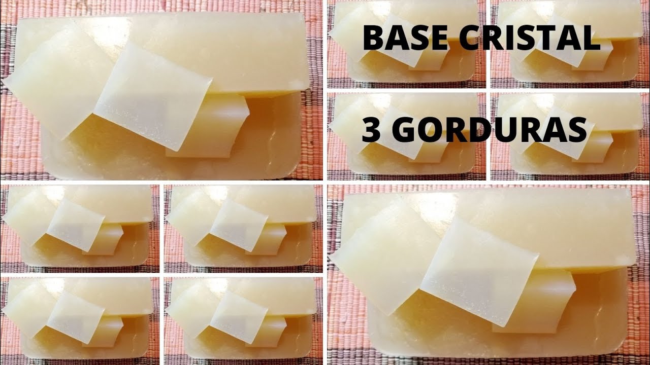 👀👀  Base Glicerinada Cristal com  3 Gorduras E USANDO O SEQUESTRANTE O EDTA