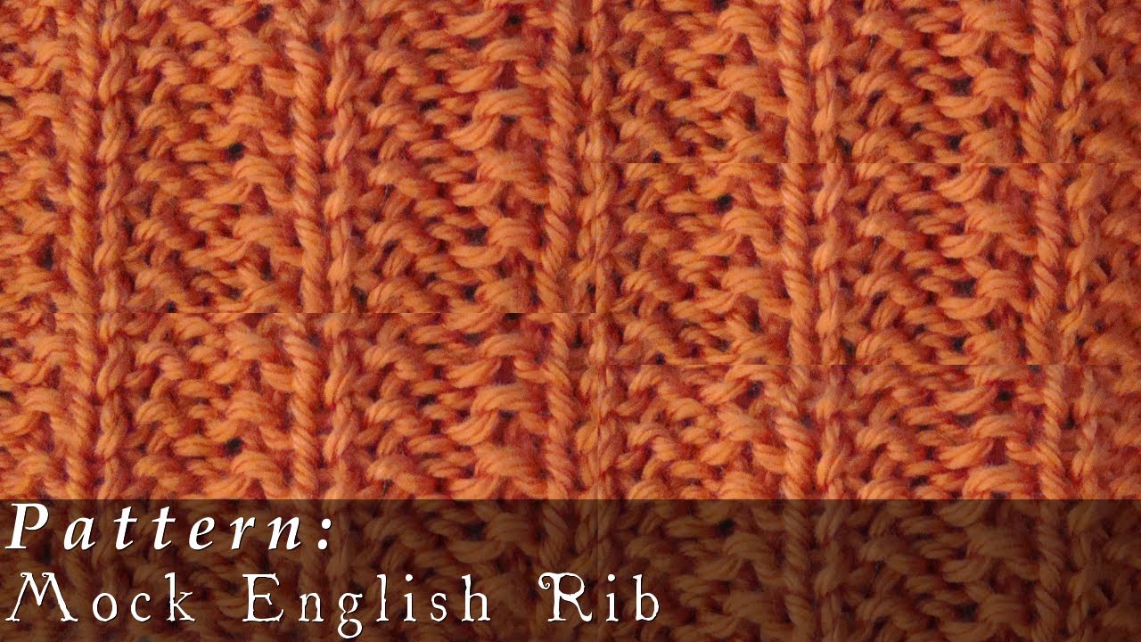 Mock English Rib  |  Knit  |  Easy
