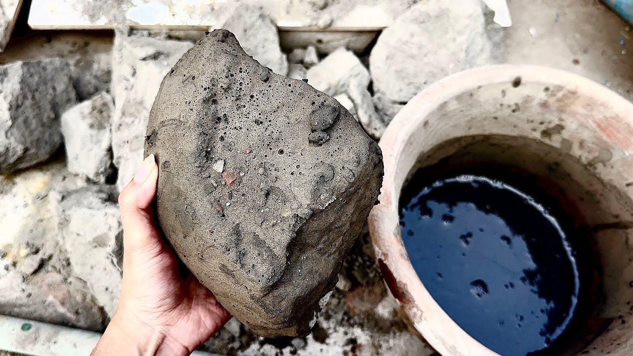 New video of black mud dirt dip in paste and crumbling 🔥for@Saman 🫶