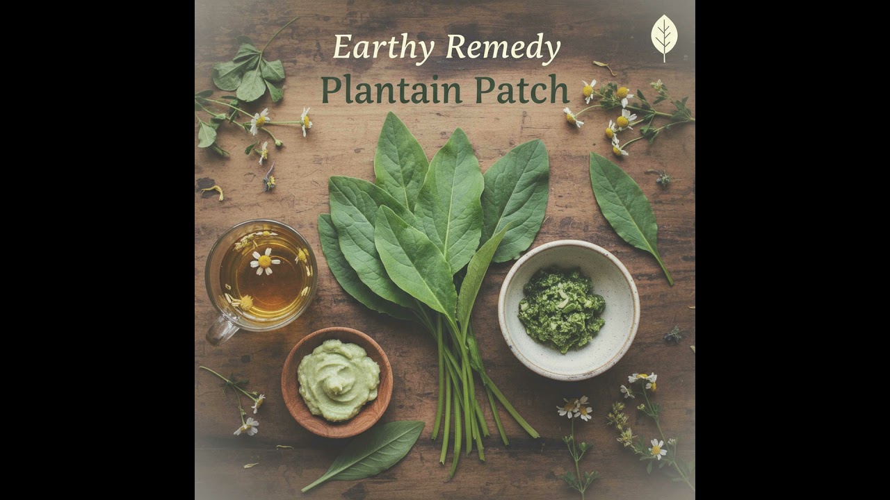 Plantain Patch: A Gentle Plantain Poultice & Night Salve for Skin Calm and Mild Respiratory Ease
