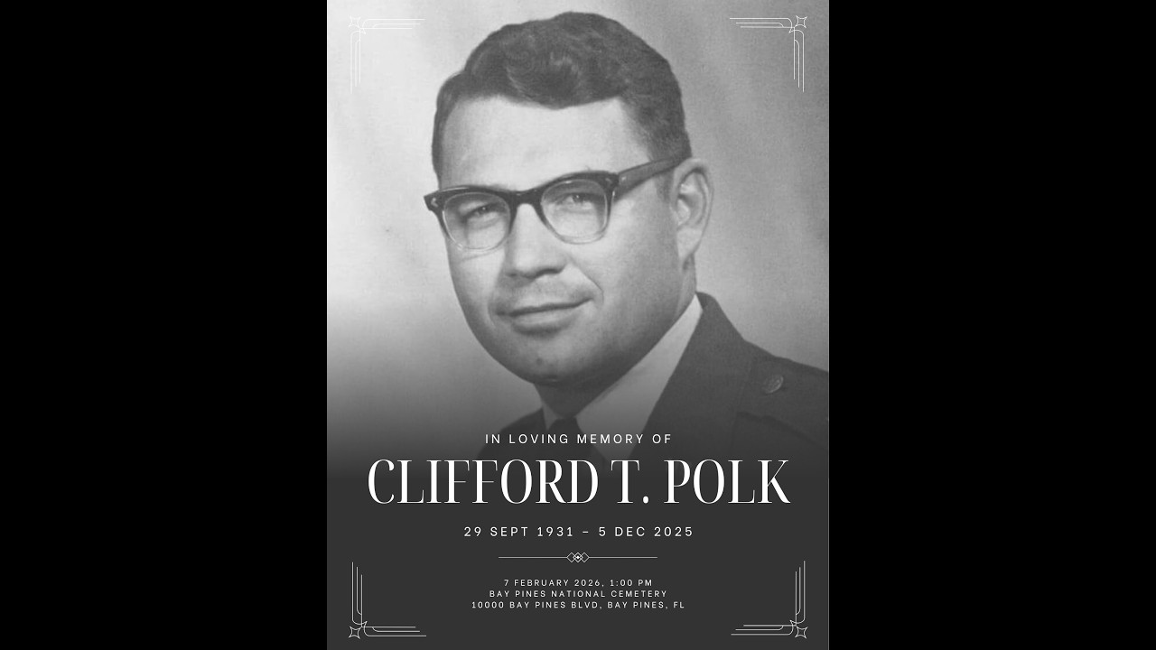 Clifford T Polk Official Memorial Video Feb 7, 2026 | Gulfport, FL