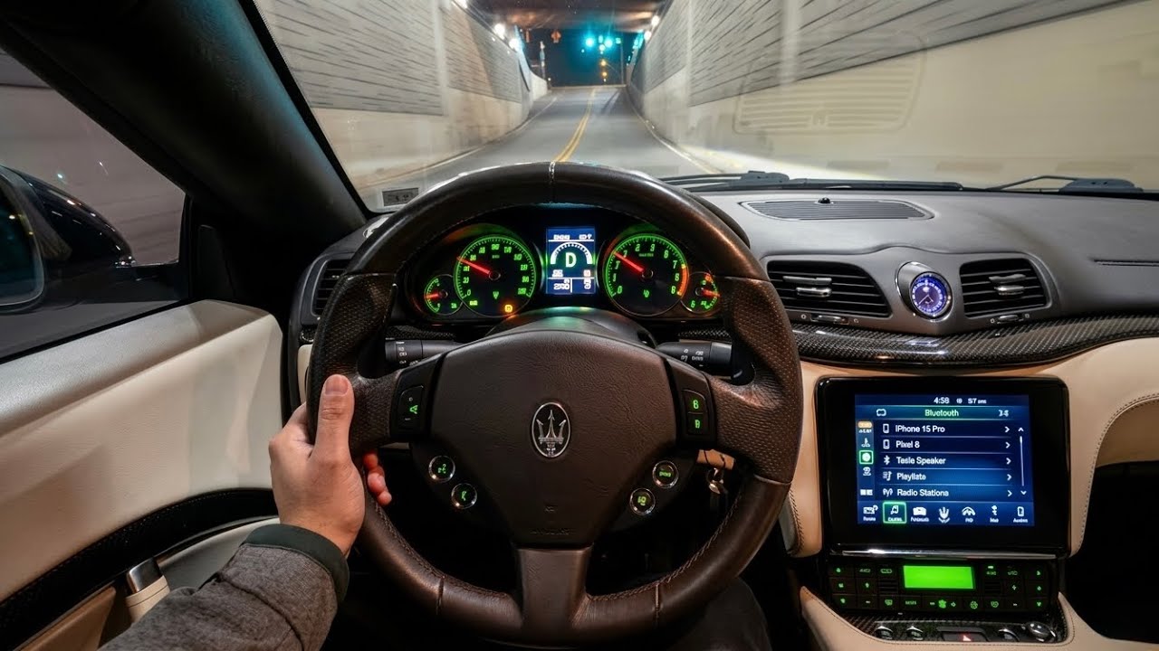 2018 Maserati Granturismo Mc Convertible POV NIGHT DRIVE 4K 