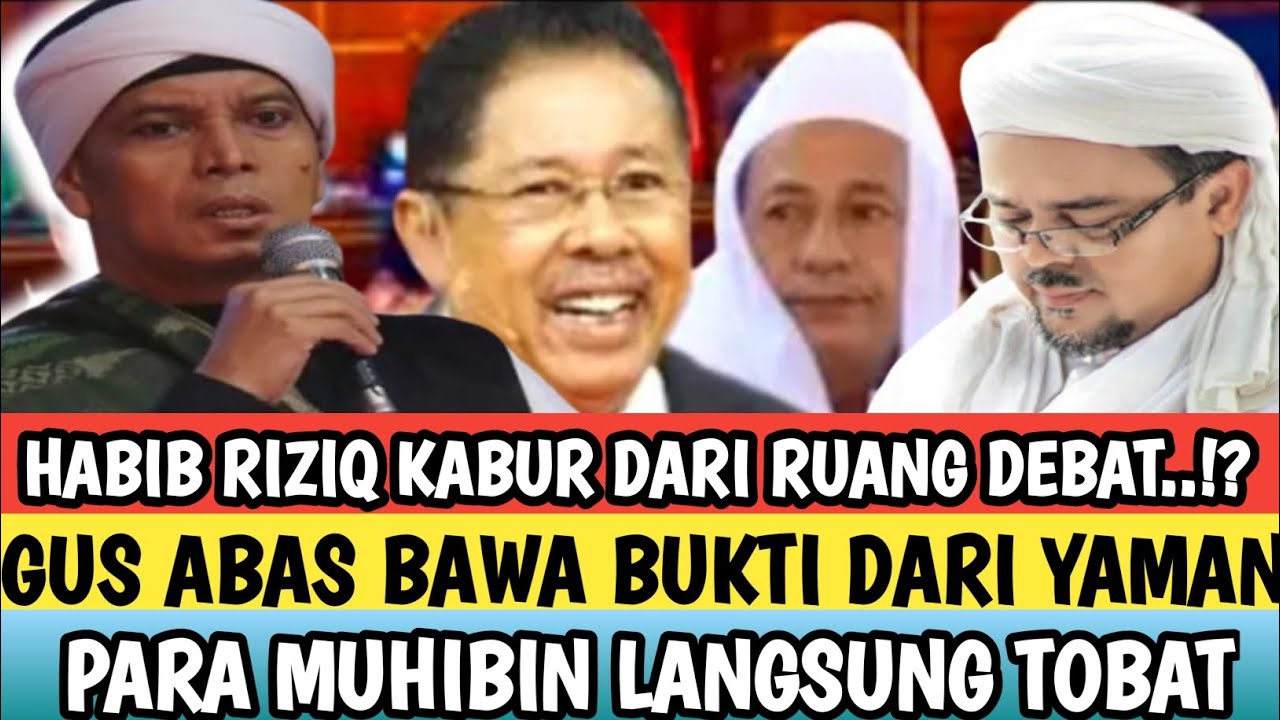 VIRAL‼️HABIB RIZIEQ KABUR DARI RUANG DEBAT‼️GUS ABBAS TUNJUKKAN BUKTI INI‼️MUHIBIN LANGSUNG TOBAT..!