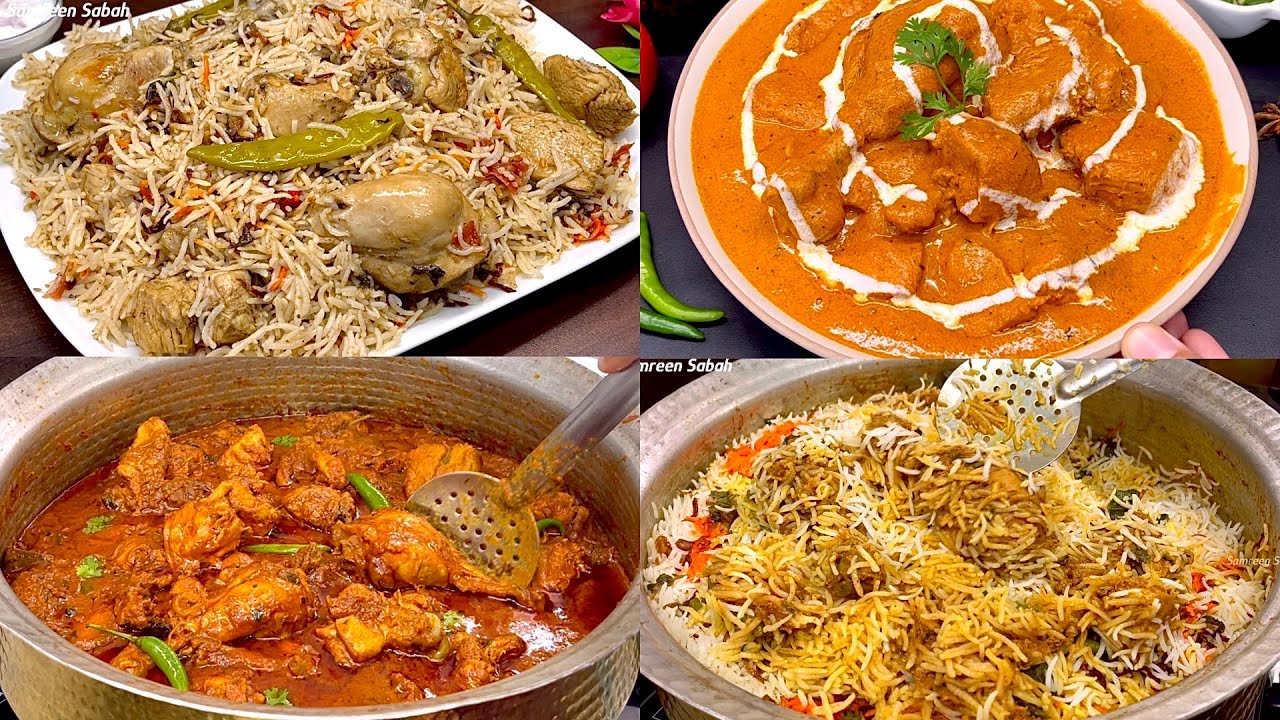 Easy And Tasty Chicken Recipes | Chicken Biryani Pulao, Chicken Masala, Butter Chicken |