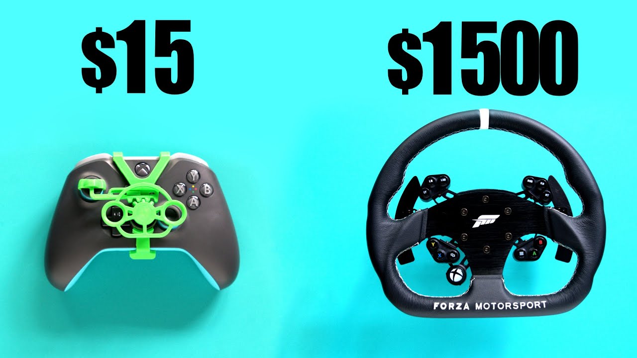 $15 vs $1500 Xbox One Controller Wheel for Forza Horizon 4