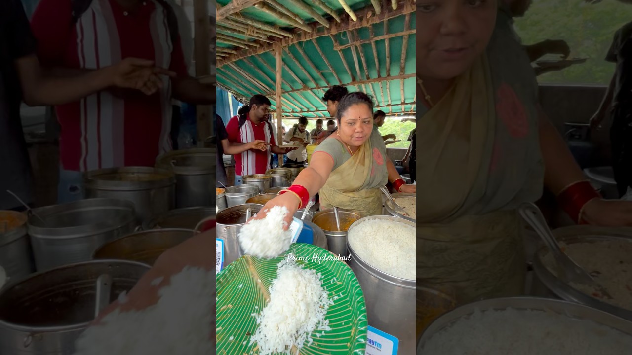 Kumari Aunty Food Unlimited Non Veg meals at Madhapur | Kumari aunty street food #kumariauntyfood