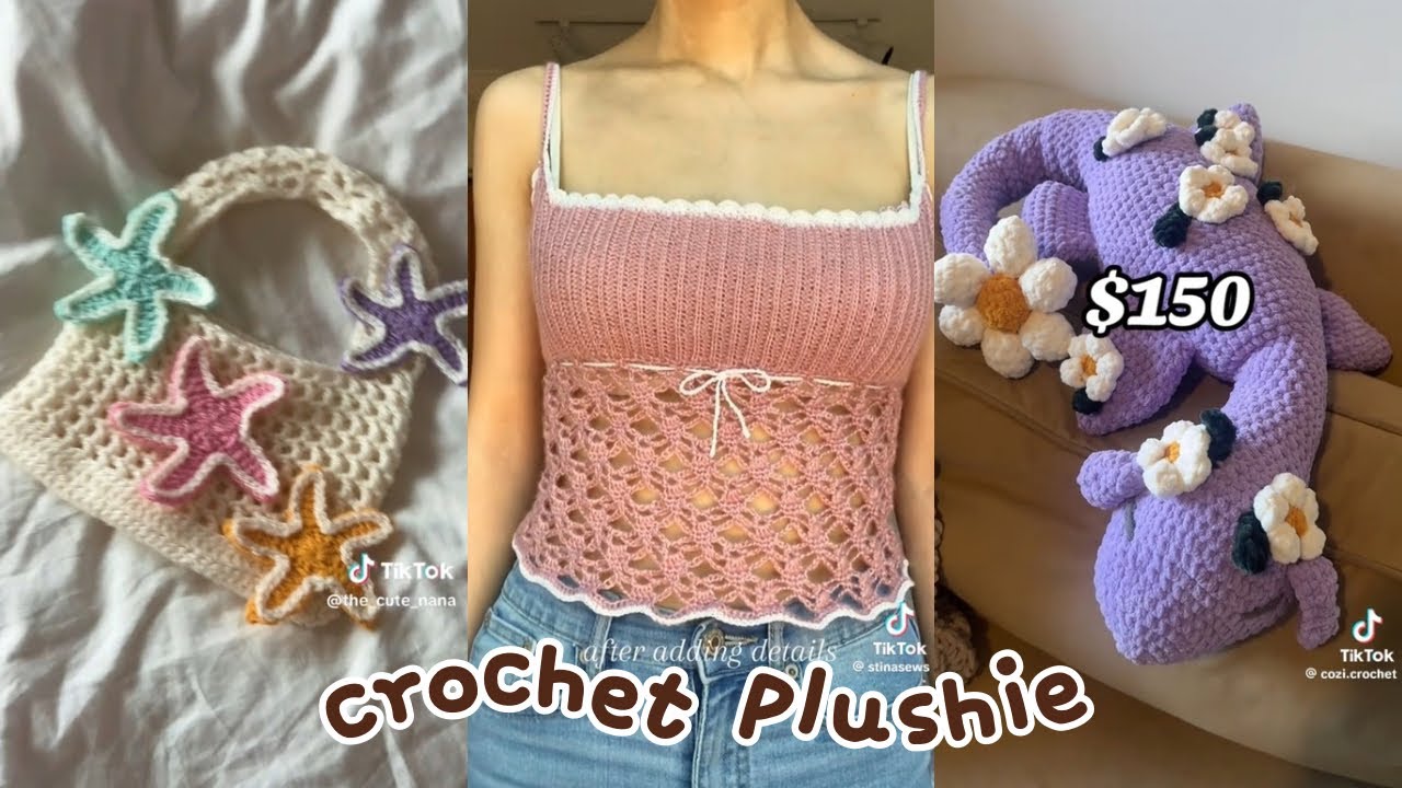 crochet a plushie with me 🧶💕 #11 l Tiktok compilation l crochet ideas/ tips/ pinterest inspired