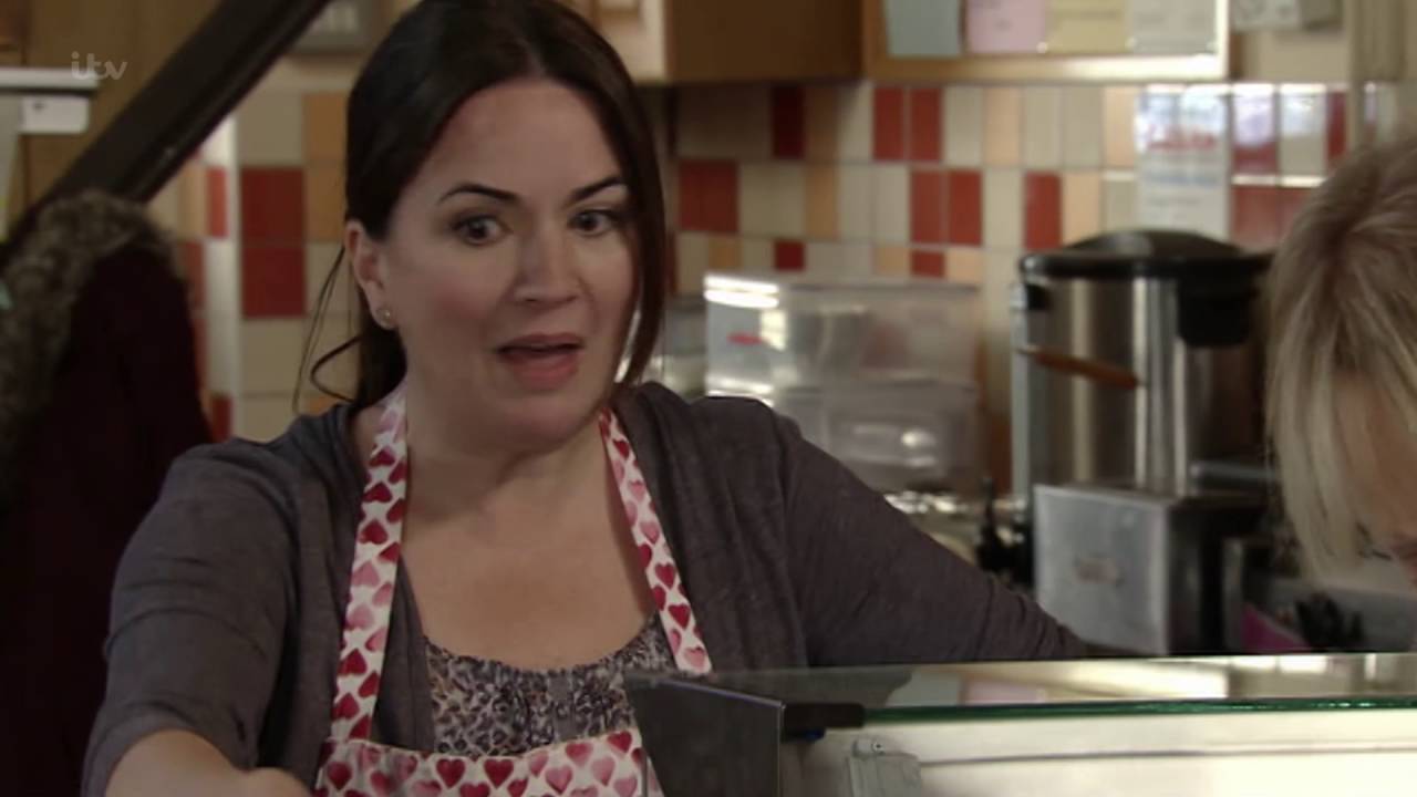 Coronation Street - Anna And Sally Fight In The Cafe Over Money