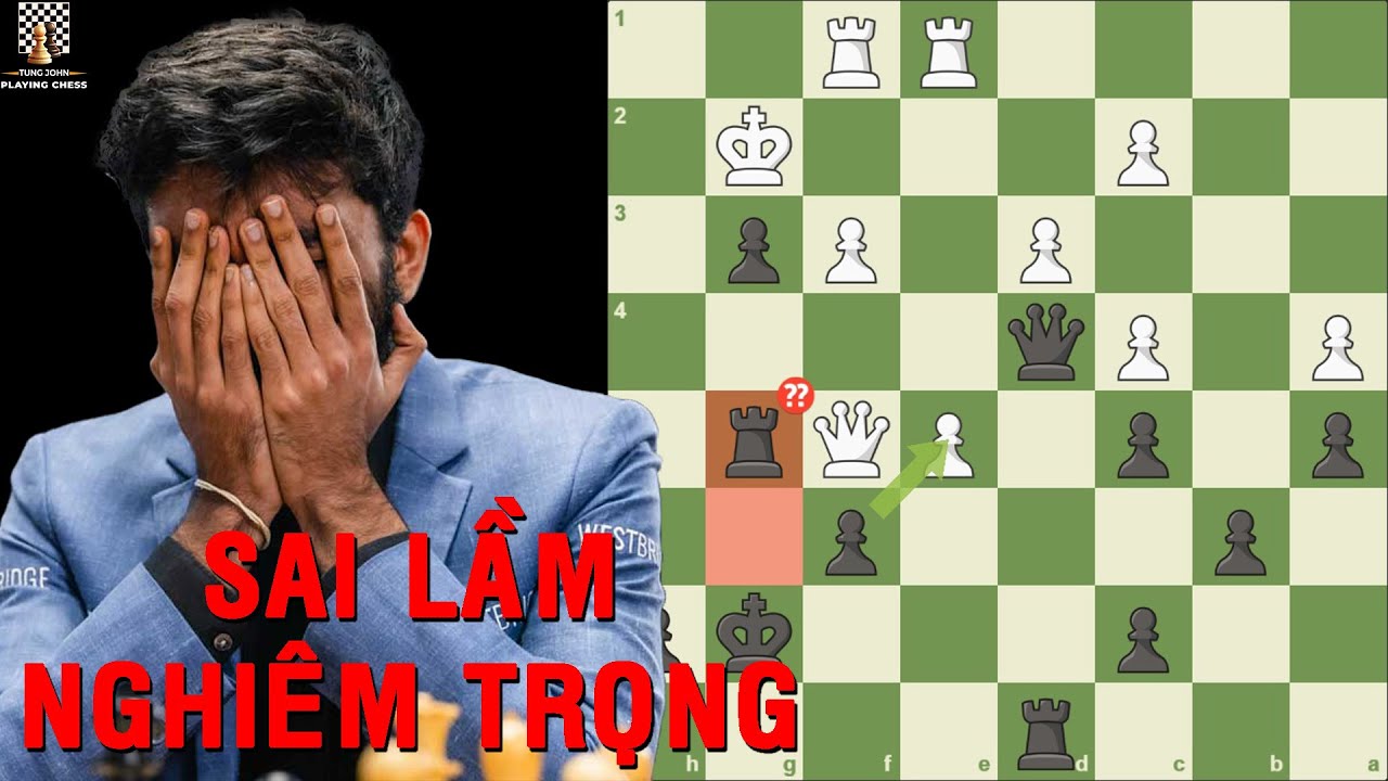 Đương Kim Vua Cờ Liên Tiếp Mắc Sai Lầm Nghiêm Trọng tại Tata Steel Chess 2026 - Dommaraju Gukesh