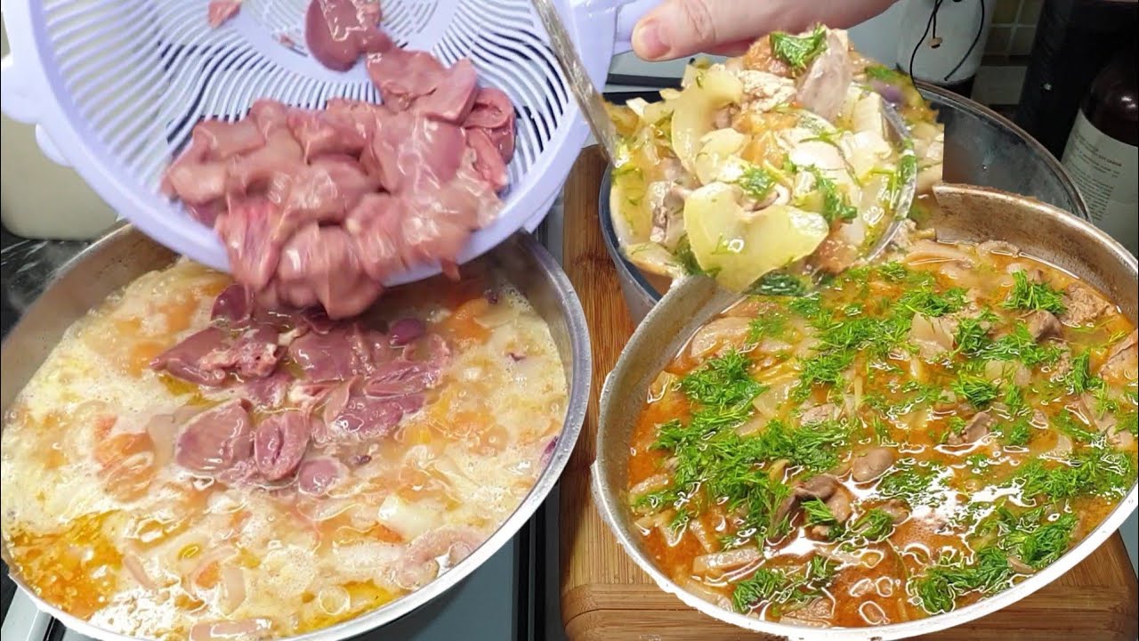 Сердечное вкусное сочное блюдо из куриного печенья рецепт тушеного мяса вместо мяса