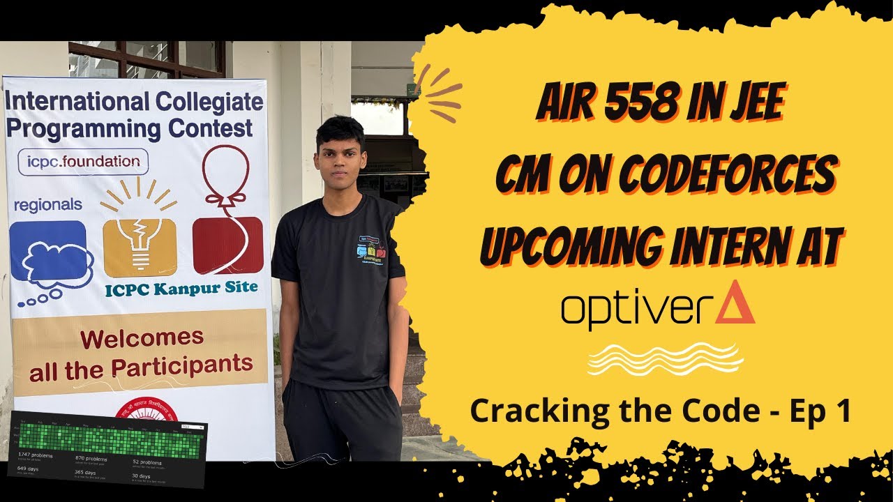 Competitive Programming, Internships at IITs and JEE | Cracking The Code - Ep 1 | Edward (IIT H)