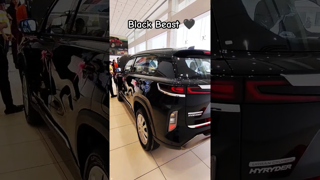The Black Beast | Toyota Urban Cruiser Hyryder S Hybrid 2023 | Perfect SUV #toyota #hyryder #s