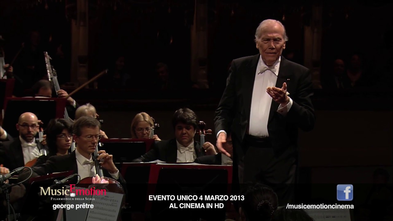 MusicEmotion 2013: Georges Pr&ecirc;tre, Filarmonica della Scala - J. Offenbach, Barcarolle