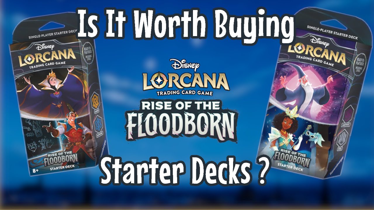 Is It Worth Buying Rise of the Floodborn Starter Decks?  Disney Lorcana Product Opening and Review