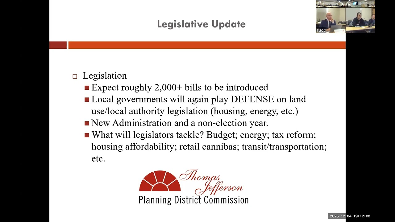 TJPD Commission Meeting: December 4, 2025