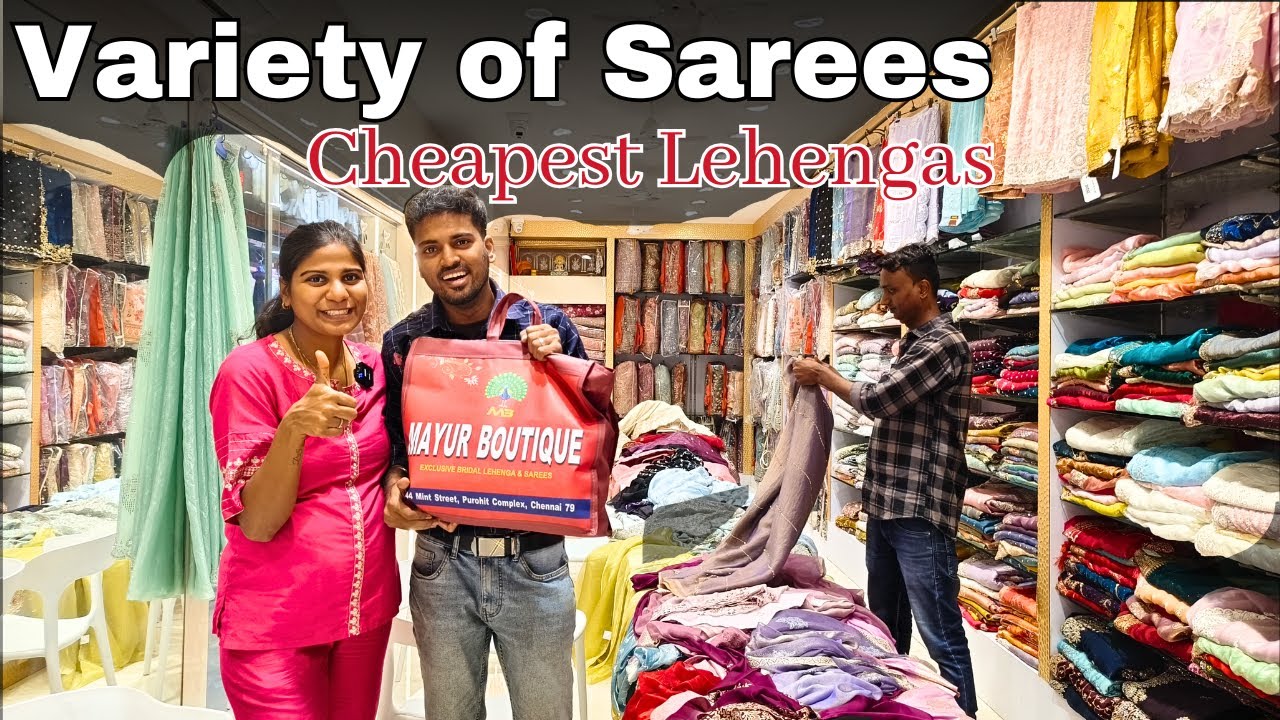 Budget Friendly Lehengas & Designer Sarees | Sowcarpet Shopping Haul | Mayur Boutique
