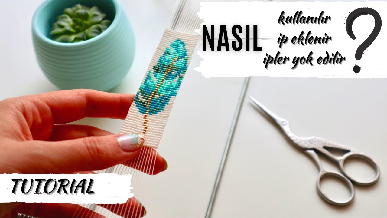 Dokuma Tezgahında Miyuki Bileklik | Takı Teknikleri | Beaded Loom Bracelet