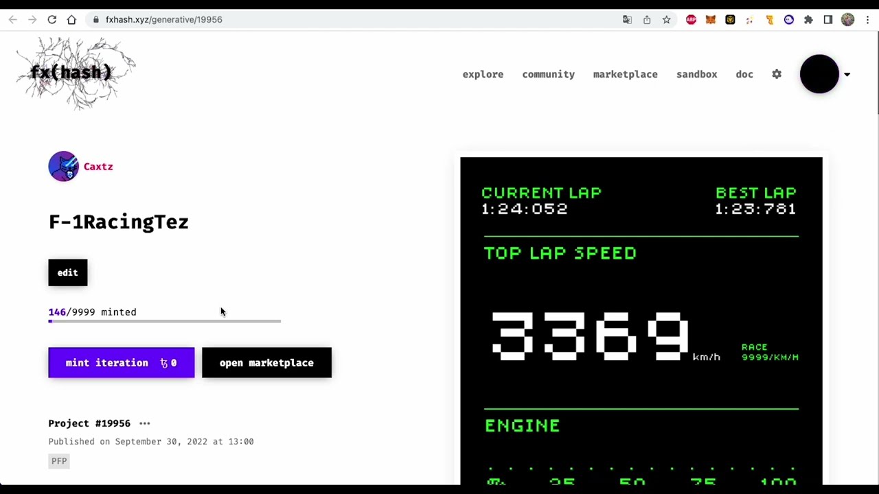 how to mint NFT at Fxhash