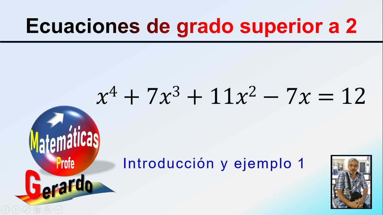 Ecuaciones de grado superior a 2. Ejemplo 1.