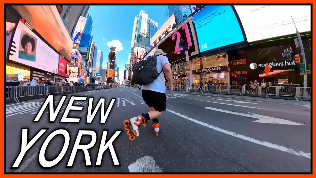 Rollerblading Through Times Square!