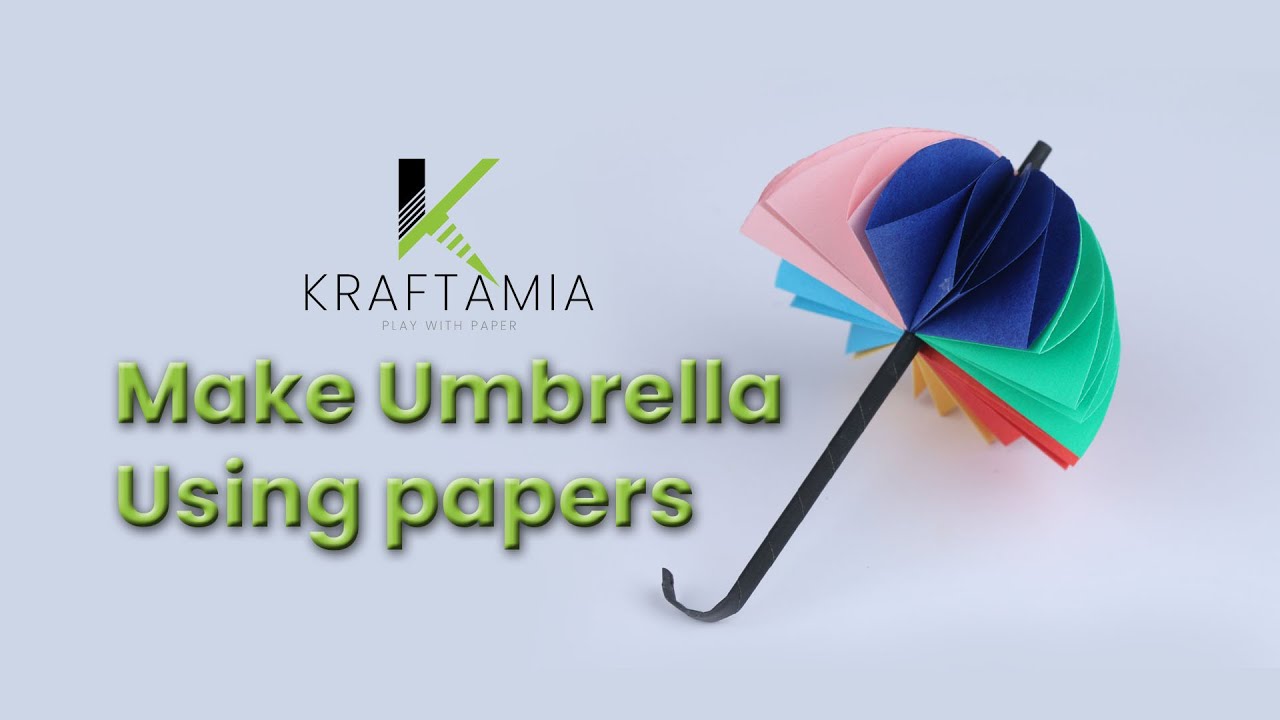 Umbrella Making Using Paper | Paper Umbrella | Crafts | Kids Craft | #papercraft | #umbrella | #diy