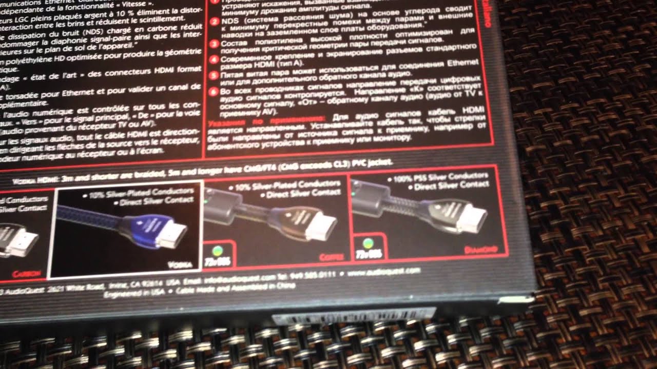 Audioquest Vodka HDMI Cable