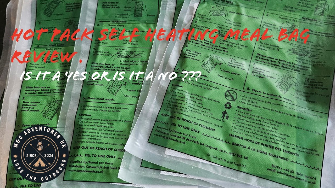 Hot pack self heat flameless ration pack heaters..reviewed!!!