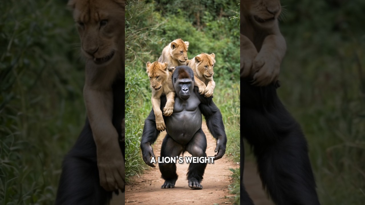 Don't fight with the silverback gorilla #gorilla #silverbackgorilla #animalfacts