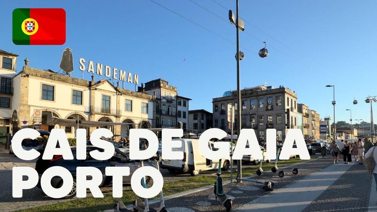 PORTO - CAIS DE GAIA【4K HDR】 | VILA NOVA DE GAIA, PORTUGAL 🇵🇹 | WALKING TOUR | JULY 2024