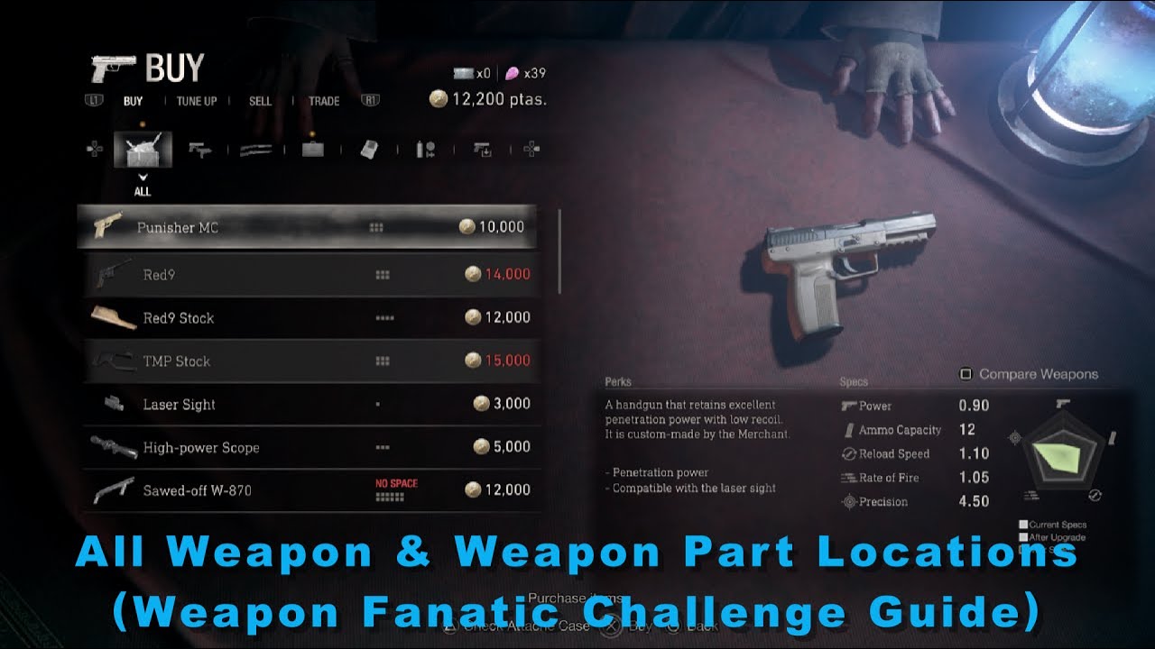 Resident Evil 4 Remake Separate Ways – All Weapon + Parts Locations (Weapon Fanatic Challenge Guide)