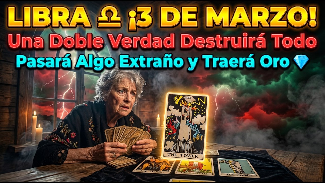 LIBRA ♎ 3 DE MARZO: La Doble Verdad Que Cambiará Tu Destino 💥 Oro Después del Caos 💎