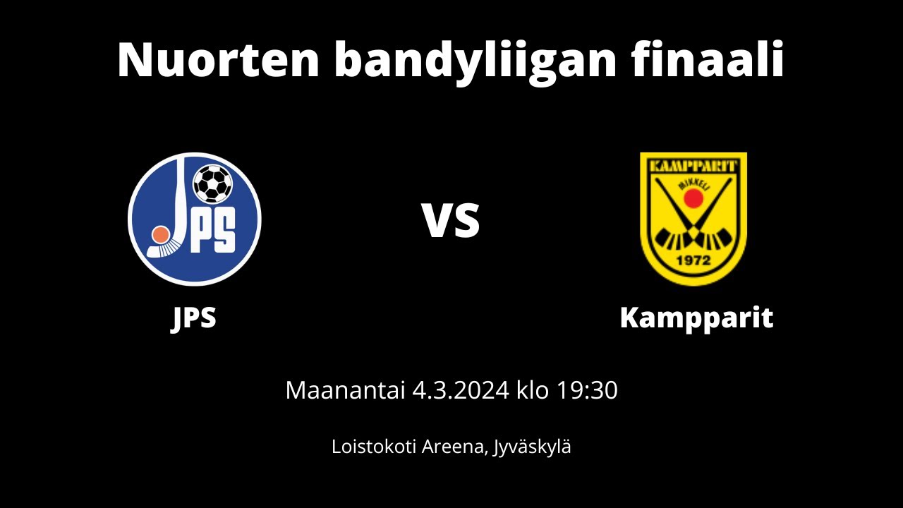 Nuorten bandyliigan finaali JPS - Kampparit