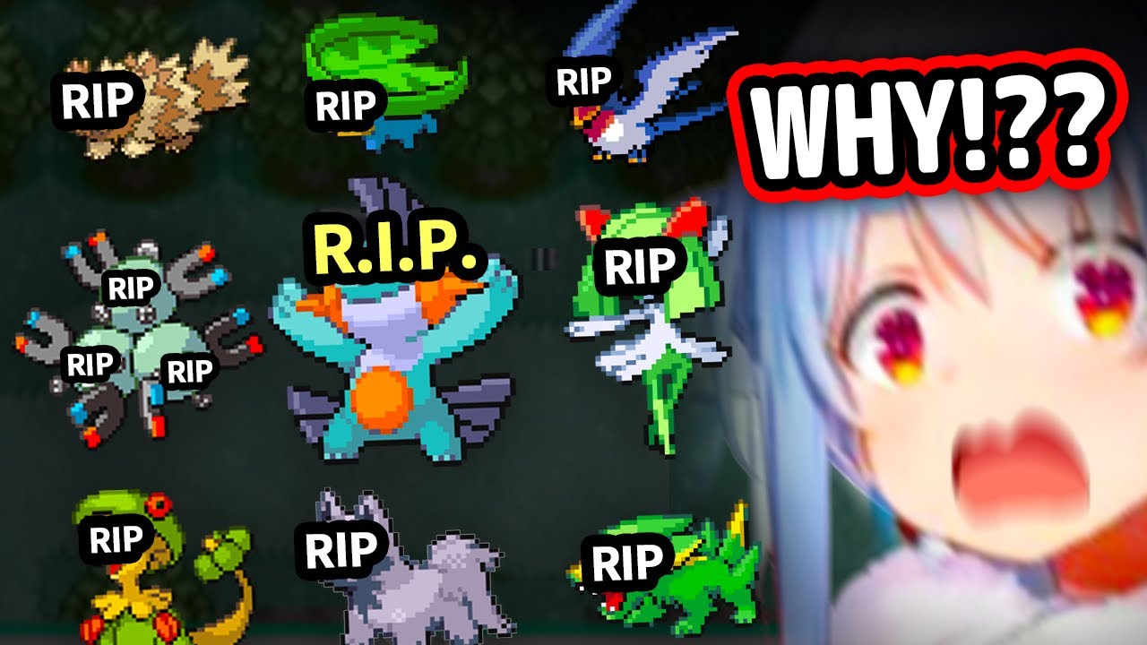 Pekora's Reaction To All Nuzlocke Deaths In Pokemon Emerald (So Far)【Hololive】