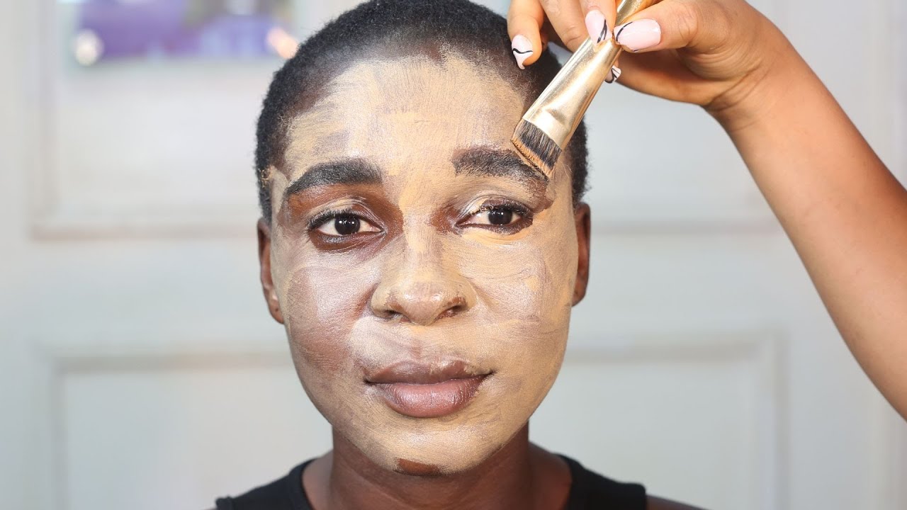TRANSFORMATION 👆DRAMATIC  ⬆️ UNBELIEVABLE ⬆️😱 DARK SKIN HAIR AND MAKEUP 😱