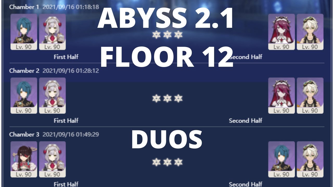 SPIRAL ABYSS 2.1 - FLOOR 12 DUO | 4 star characters & weapons