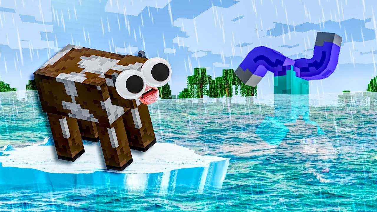 Who Will Survive The Longest In This Rising Tsunami Flood Disaster in Minecraft!?