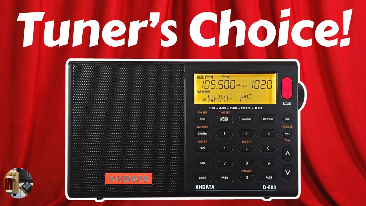 XHDATA D-808 AM FM LW AIR Shortwave SSB Radio Review USB-C Version