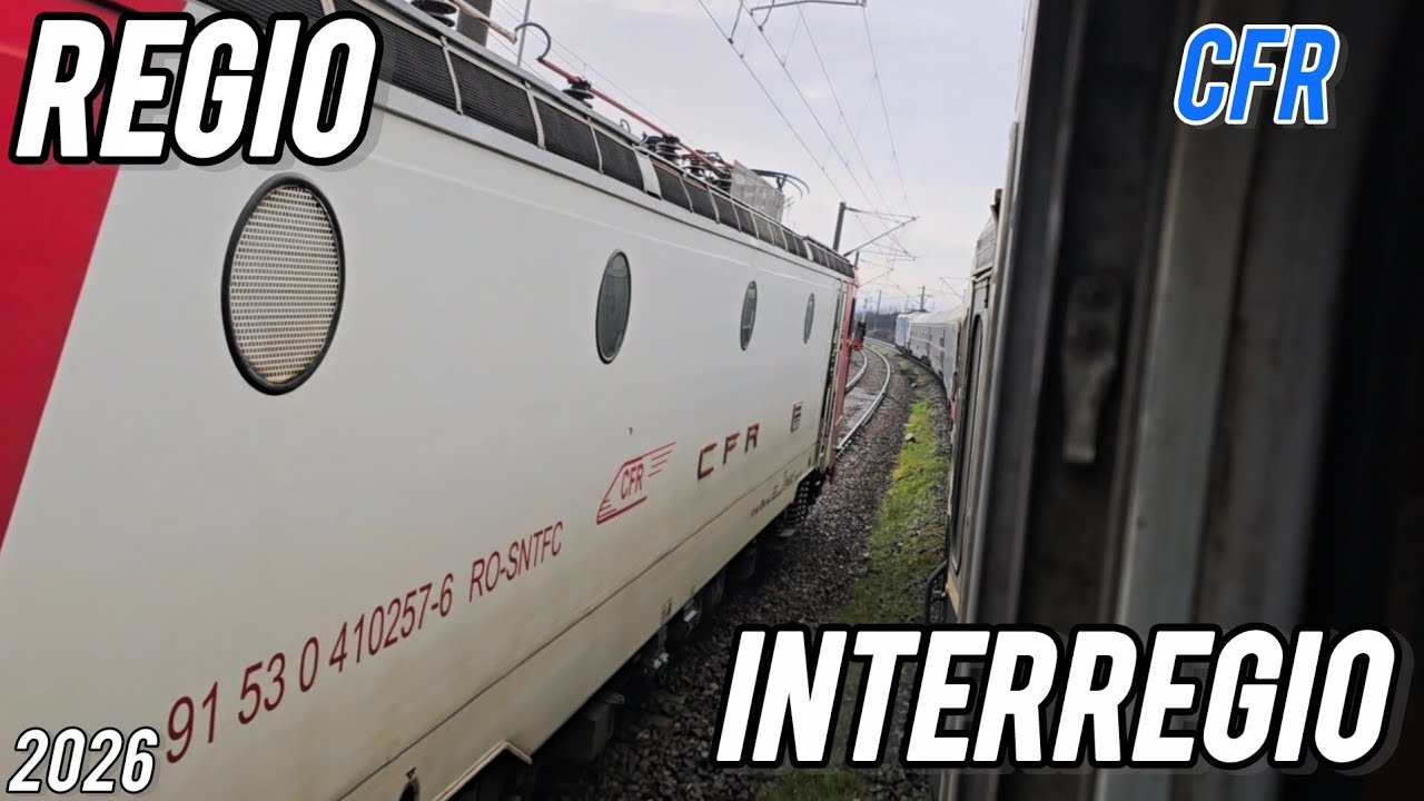 Raritate! Am facut intrecere intre trenuri Regio vs Interregio pe la Craiova (2026)