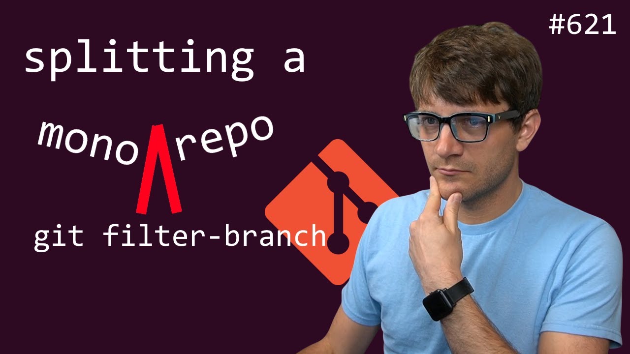 splitting a monorepo with git filter-branch / filter-repo