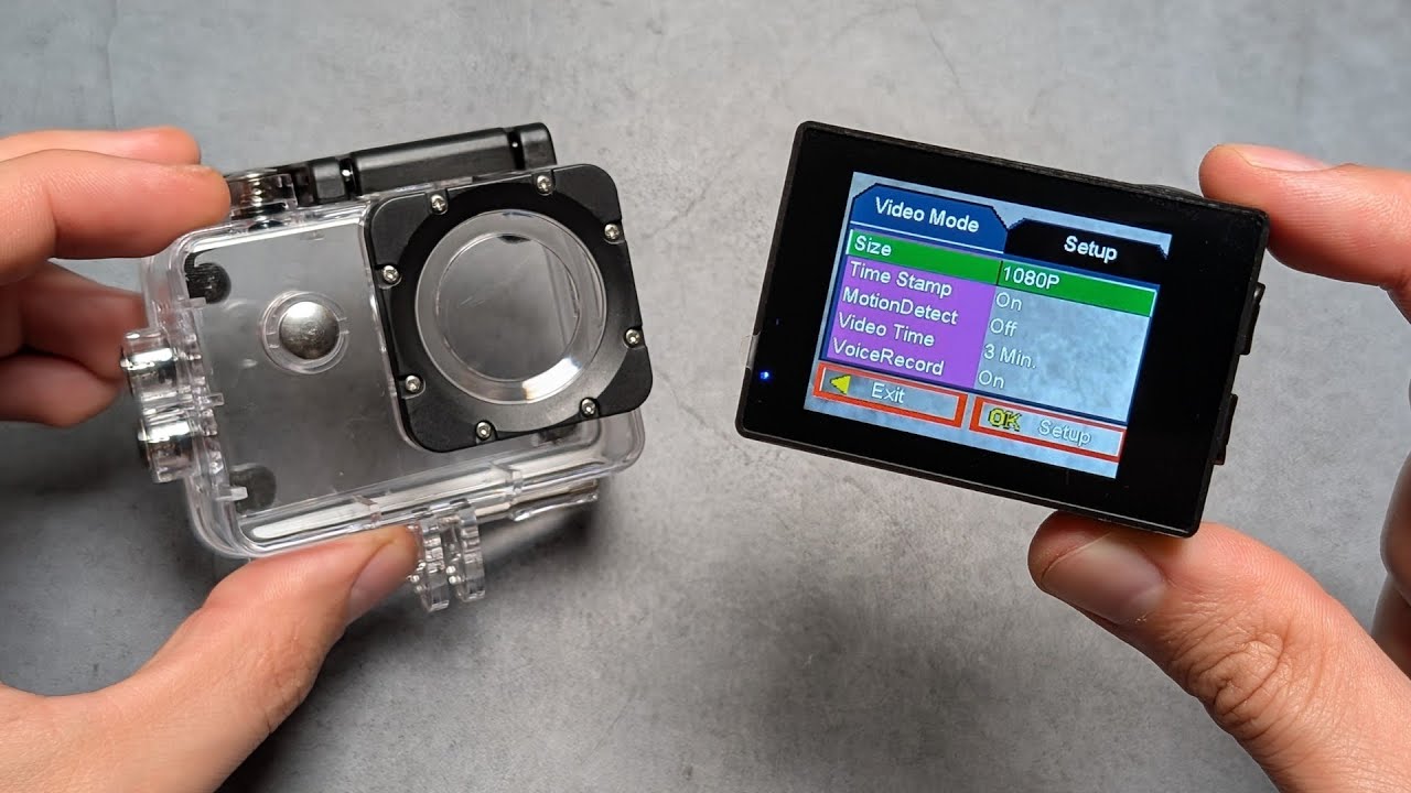 How to Change Settings on Sports Action Camera Full HD 1080p