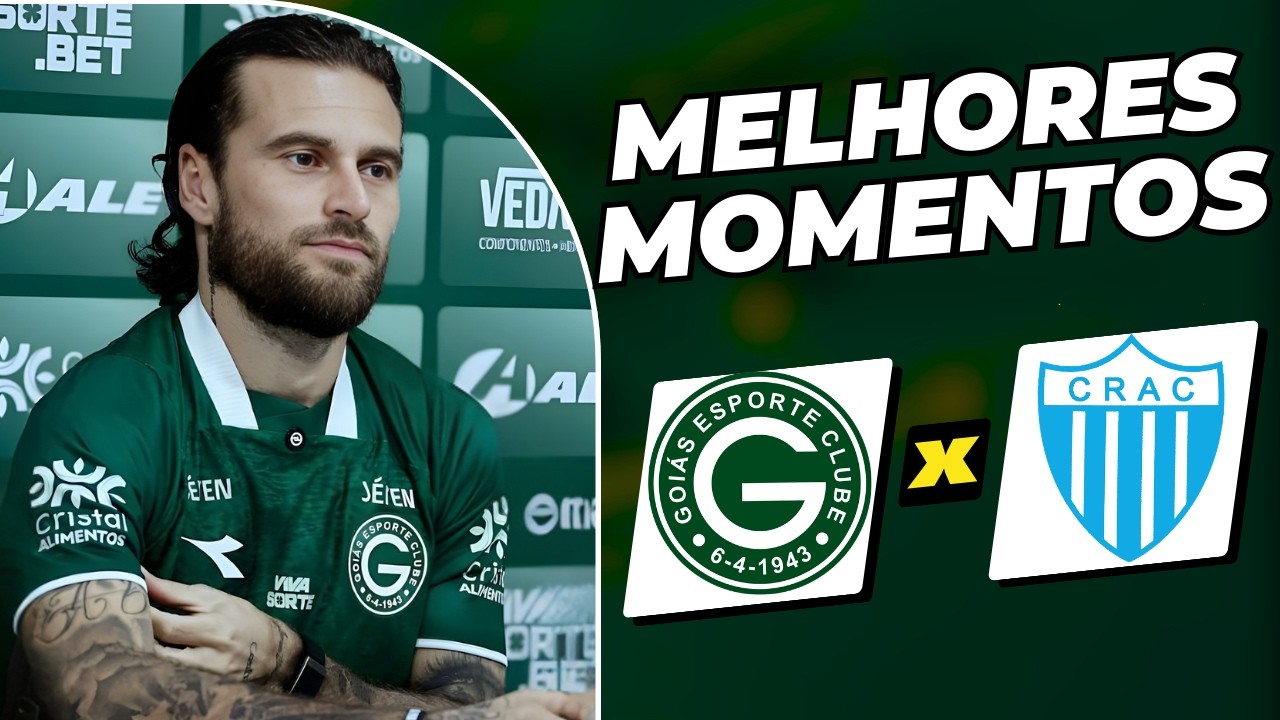 🎩🟢 ELE É GENIAL! GOIÁS 4X0 CRAC | GOIANÃO 2026 | GOLS E MELHORES MOMENTOS!