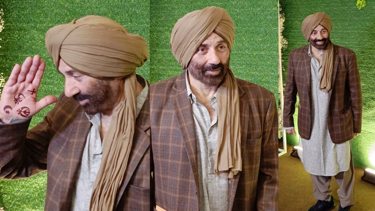 Sunny Deol In Gadar 2 Look  Shows His Unique Mehendi At Son Karan Deol Sangeet Ceremony